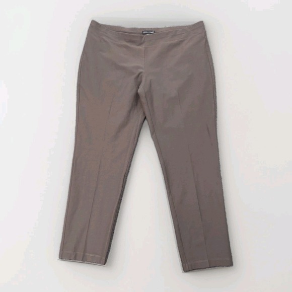 Eileen Fisher Pants - Eileen Fisher Pants Womens Medium Gray Pull On Ankle Casual Dress Stretch